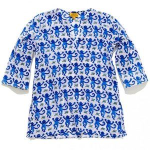 Roberta Roller Rabbit Kurta Toddler Blue Monkey 2